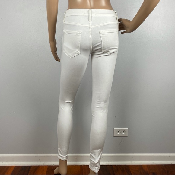 NEW FRAME WHITE HIGH RISE SKINNY JEANS - Picture 7 of 10